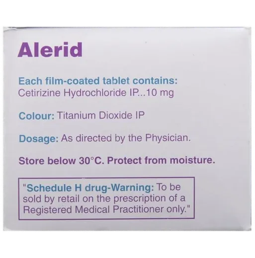 alerid 10mg tablet 10's